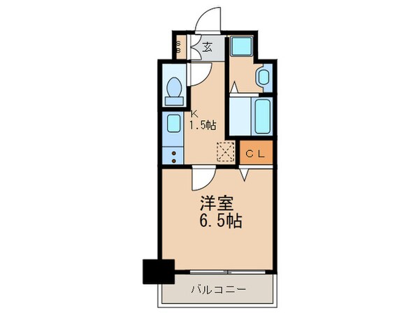 ミラ－ジュパレス南堀江の物件間取画像